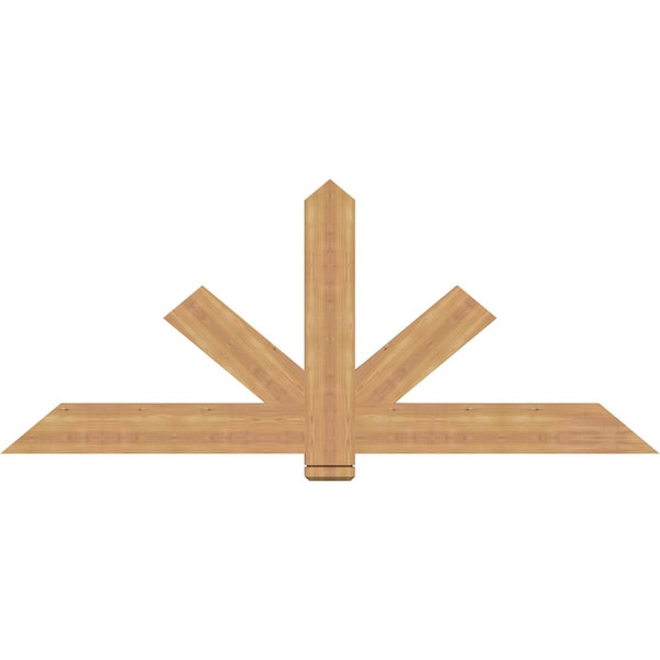 Ekena Millwork Kennewick Timber Gable Bracket, Western Red Cedar, 72"W x 30"H x 1 1/2"D x 5 1/2"F, 10/12 Pitch GBW072X30X0206KEN00SWR - main
